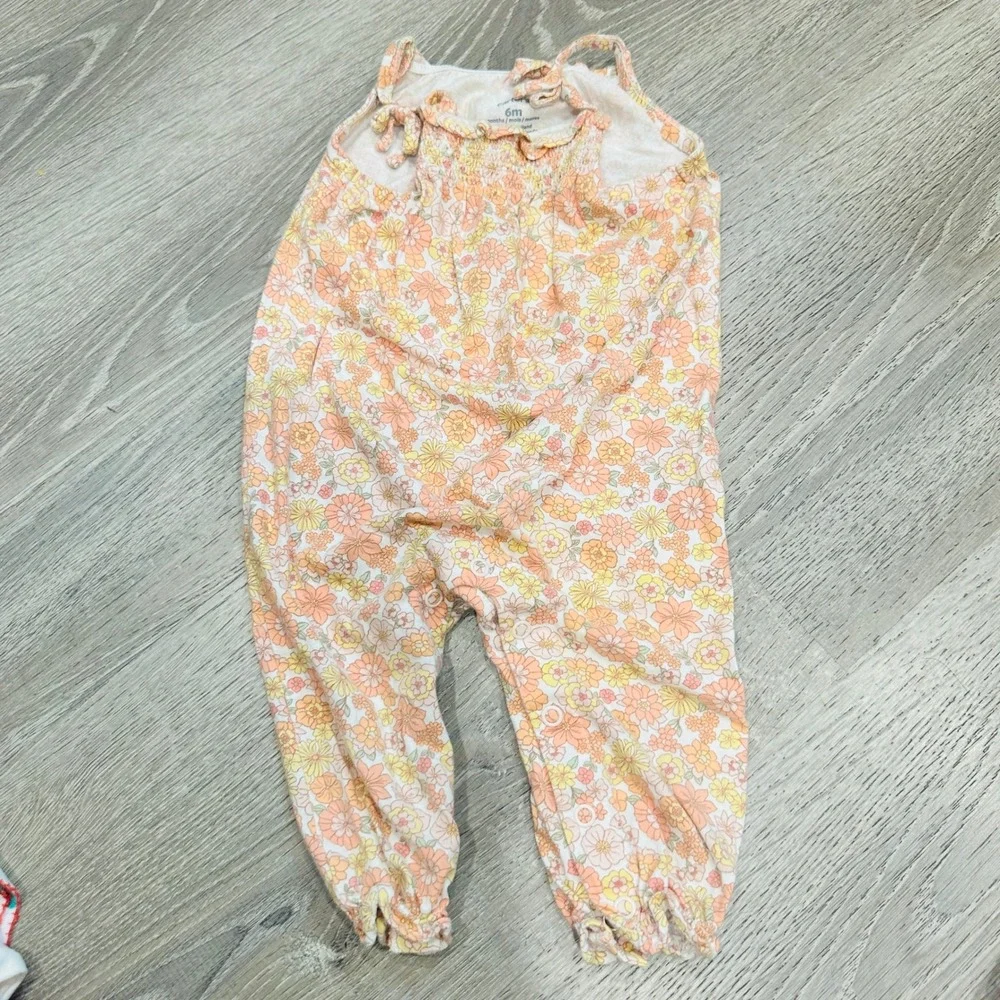Carters Bundles Baby Girl Clothes Bundle 6-12M Floral Leopard Romper 8pc Lot